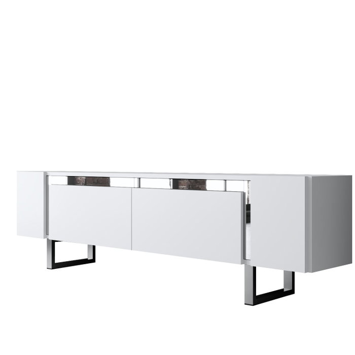 Hanah Home Soporte para TV Blanco y Plata